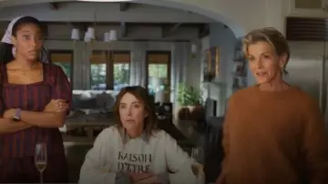 G. Label By Goop Oversized Angora Crewneck worn by (Wendie Malick) as seen in Shrinking (S03E01)