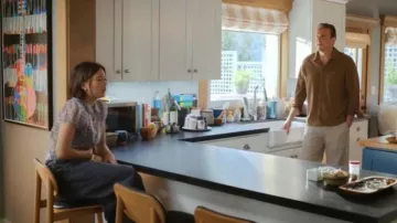 The Frankie Shop Hayla Denim Pants worn by Alice (Lukita Maxwell) as seen in Shrinking (S03E01)