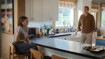 The Frankie Shop Hayla Denim Pants worn by Alice (Lukita Maxwell) as seen in Shrinking (S03E01)