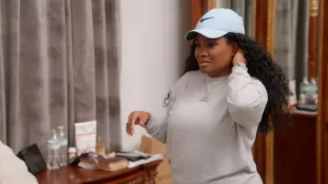 Alo Yoga Accolade Cotton Blend Sweatshirt worn by Heavenly Kimes as seen in Married to Medicine (S12E08)