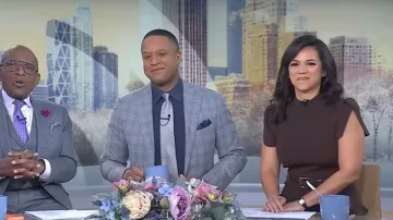 3.1 Phillip Lim Compact Rib Midi Dress worn by Laura Jarrett as seen in Today on  January 29, 2026