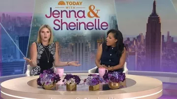 Gilet longline Reiss Gabi à boutons porté par Sheinelle Jones, tel que vu dans Today with Jenna & Sheinelle le 29 janvier 2026