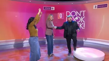 Manolo Blahnik Betimusa 70 Suede Sandals worn by Jenna Bush Hager as seen in Today with Jenna & Sheinelle  on January 30, 2026