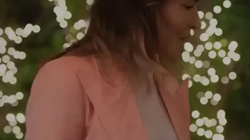 Shrinking S03 Christa Miller Pink Corduroy Blazer