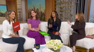 Spanx Cuffed Sleeve Crop Turtleneck Sweatshirt worn by Lori Bergamotto as seen in Good Morning America on January 30, 2026