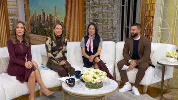 Peter Som Faux Leather Trousers worn by Ginger Zee as seen in Good Morning America on February 2, 2026