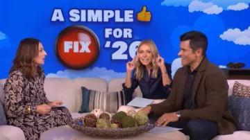 Ba&sh Gilda Dress worn by Farnoosh Torabi as seen in LIVE with Kelly and Mark on January 29, 2026