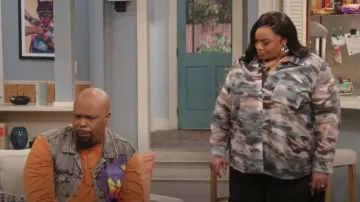 Nina Parker Trendy Organza Button-front Shirt worn by Ms. Pat (Ms. Pat) as seen in The Ms. Pat Show (S05E05)