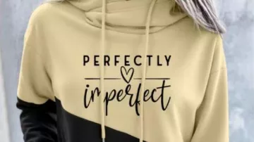 Perfectly Imperfect Two-Tone Pullover Hoodie