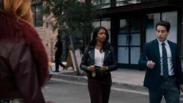 Veste All Saints Elora portée par Daphne Forrester (Javicia Leslie) vue dans High Potential (S02E11)