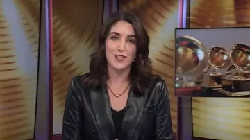 L'Agence Kenzie Double Breasted Blazer worn by Liz Kreutz as seen in Today on  February 2, 2026