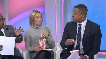 Talbots Cashmere Perfect Turtleneck worn by Dylan Dreyer as seen in Today on February 2, 2026