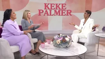 Ann Taylor Ribbed Sweater Skirt worn by Sheinelle Jones as seen in Today with Jenna & Sheinelle  on February 2, 2026