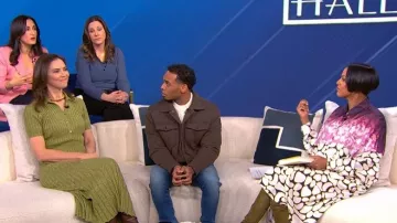 Dries Van Noten Mixed Print Oversize Silk Shirtdress worn by Tamron Hall as seen in Tamron Hall Show on January 29, 2026