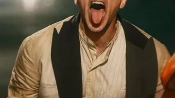 The Bride Frankenstein’s Monster White Blazer worn by Frankenstein (Christian Bale) in The Bride!