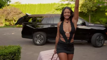 Fashion Nova In Your Dreams Micro Mini Dress worn by Keyaira Snow as seen in Canada Shore (S01E01)