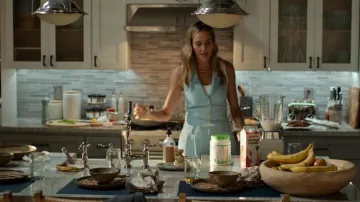 Alice + Olivia Donna Halter Vest worn by Lori (Erinn Hayes) as seen in It's Not Like That (S01E03)