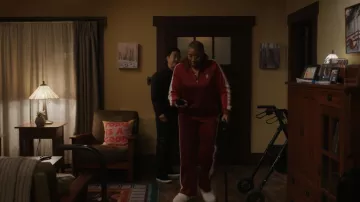 Tries Bien Stockholm Surfboard Club Tracksuit Pants Cherry worn by Henrietta Wilson (Aisha Hinds) as seen in 9-1-1 (S09E10)
