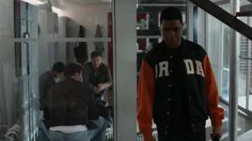 Nike Jordan Brooklyn Collegiate Varsity Jacket worn by Harry Grant (Elijah M. Cooper) as seen in 9-1-1 (S09E10)