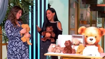 Milly Roma Crystal-Embellished Knit Top worn by Elizabeth Werner as seen in The View on February 3, 2026