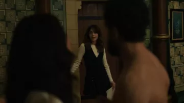 Claudie Pierlot Pleated Fitted Short Dress worn by Hayley Clay (Kiernan Shipka) as seen in Industry (S04E03)
