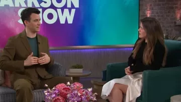 Simkhai Ornella Midi Dress worn by Kelly Clarkson as seen in The Kelly Clarkson Show on February 3, 2026