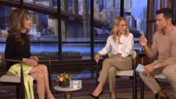 Et Ochs Simone Knit Combo Dress worn by Susan Lucci as seen in LIVE with Kelly and Mark on February 3, 2026