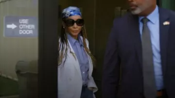 Max Mara Pagella Cotton Blazer worn by Karen Huger as seen in The Real Housewives of Potomac (S10E17)