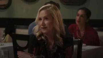 Alice + Olivia Antonette Floral Print Minidress worn by Angela Kinsey as seen in Shifting Gears (S02E13)