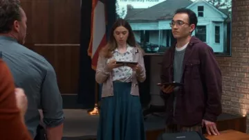 Maeve Icon Cardigan worn by Kaia (Kay Benson) as seen in Will Trent (S04E04)