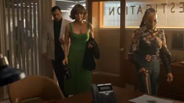 Staud Ellison Midi Dress worn by Abigail Bentley (Jennifer Morrison) as seen in Will Trent (S04E04)