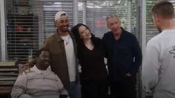 Adidas Striped Polo Shirt worn by Stitch (Daryl Mitchell) as seen in Shifting Gears (S02E13)