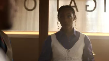 Staud Traverse Bodysuit worn by Faith Mitchell (Iantha Richardson) as seen in Will Trent (S04E04)
