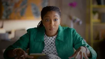 Sydney Evan Gold & Enamel Herat Necklace worn by Gaby (Jessica Williams) as seen in Shrinking(S03E02)