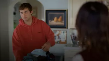 Iets frans Red Unwashed Hoodie worn by Matthew (Markus Silbiger) as seen in Shrinking(S03E02)