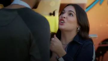 BDG Nara Colorblock Track Jacket worn by Marisol (Isabella Gomez) as seen in Shrinking(S03E02)