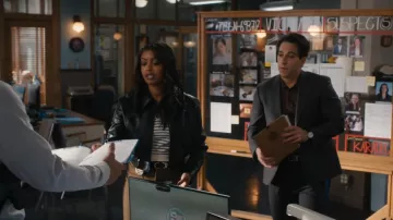 Alice + Olivia Hyde Jacket worn by Daphne Forrester (Javicia Leslie) as seen in High Potential (S02E12)