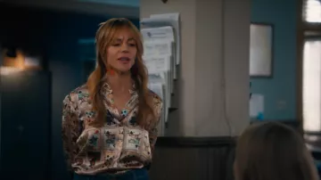 L'Agence Dani Blouse worn by Morgan Gillory (Kaitlin Olson) as seen in High Potential (S02E12)