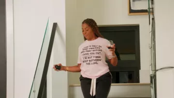 Power in Black Only So Many Prayers worn by Toya Bush-Harris as seen in Married to Medicine (S12E09)