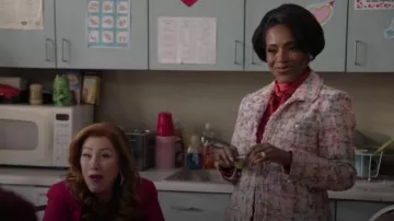 Saks Fifth Avenue Tweed Jacket worn by Barbara Howard (Sheryl Lee Ralph) as seen in Abbott Elementary (S05E13)