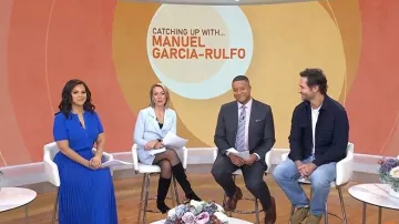 Scanlan Theodore Pleated Rib Skirt worn by Laura Jarrett as seen in Today on February 4, 2026