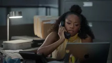 Ramy Brook Leonie Turtleneck Top worn by Izzy Letts (Jazz Raycole) as seen in The Lincoln Lawyer (S04E01)