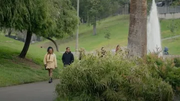 AFRM Zell Bubble Skirt worn by Izzy Letts (Jazz Raycole) as seen in The Lincoln Lawyer(S04E07)