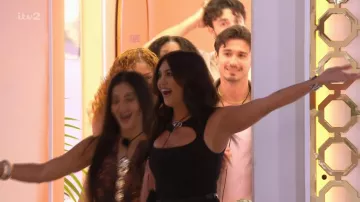 Diesel Women's Reams Mini Bodycon Dress worn by Belle Hassan as seen in Love Island: All Stars (S03E18)