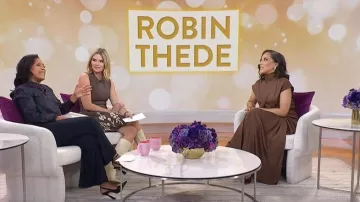 Edeline Lee Charmeuse Maxi Skirt worn by Robin Thede as seen in Today with Jenna & Sheinelle  on  February 5, 2026
