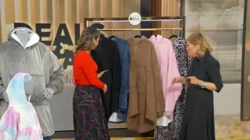 Akris Belted Zip-Front Denim Midi Shirtdress worn by Tory Johnson as seen in Good Morning America on February 4, 2026