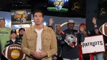 Todd Snyder Italian Suede Dylan Jacket worn by Will Reeve as seen in Good Morning America on February 4, 2026