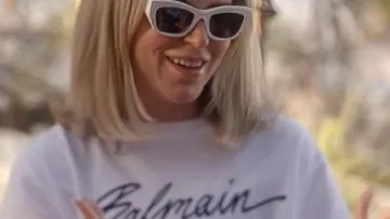 Real Housewives of Beverly Hills Amanda Frances Kiss-Print T-shirt as seen in The Real Housewives of Beverly Hills