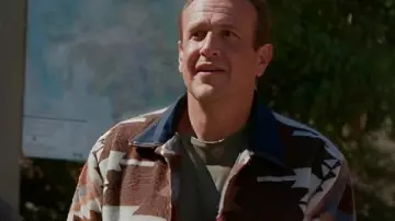 Shrinking S03 Jason Segel Aztec Jacket worn by Jimmy (Jason Segel) as seen in Shrinking