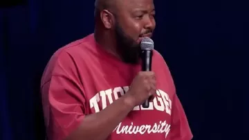 Kevin Fredericks Bald Brothers: A Freestyle Comedy Show Red Shirt worn by Kevin Fredericks as seen in Bald Brothers: A Freestyle Comedy Show